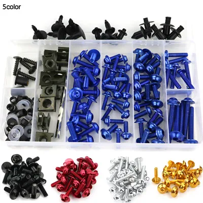 Fit For Kawasaki Ninja 600R 88-97 Complete Fairing Bolt Kit Body Screws Blue • $23.66