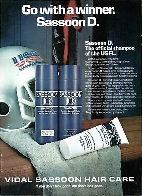 VIDAL SASSOON Hair Care Shampoo ~ 1984 Magazine Advertising Print • $9.89