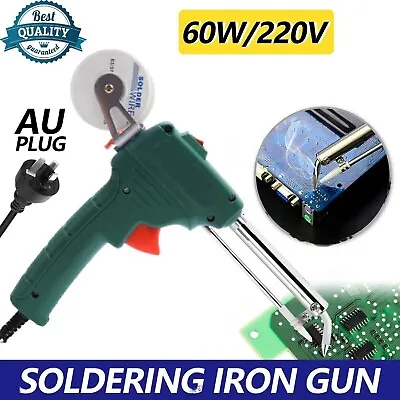 Electric Soldering Iron Gun Station Solder 60W Tin Welding Temperature Auto Tool • $27.99