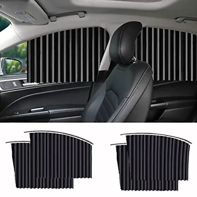 4 Pack Slidable Car Side Window Sun Shades Privacy Magnetic Curtains For Baby Sl • $46.63