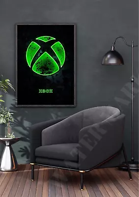 Xbox Print Poster Gaming Quote Wall Art Gift Gamer Decor Picture A4 Size • £5.99