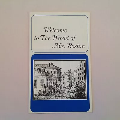 Vtg Souvenir Booklet Welcome To The World Of Mr. Boston Distiller Corporation • $24.99