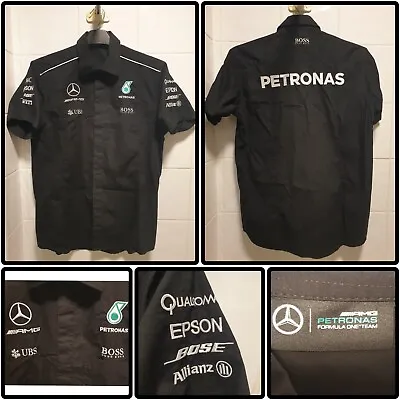 Mercedes-benz Amg Petronas F1 Formula 1 Team Pit Crew Shirt Hugo Boss Black • $57.18