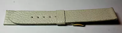 NOS Antique Vintage White CORFAM Unisex Leather Watch Band 17.5mm 11/16  • $13.99