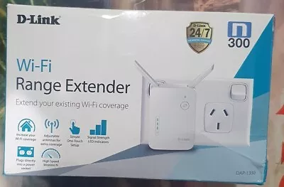 D-LINK DAP-1330 Wireless N300 Range Extender Free Postage • $29.95