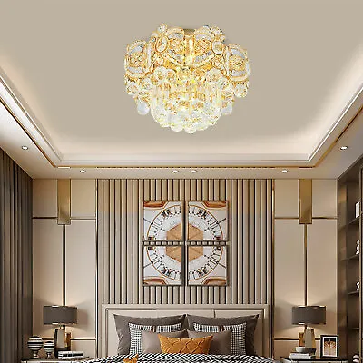 Luxury Modern LED Crystal Ceiling Light Pendant Lamp Fixture Lighting Chandelier • $63.65