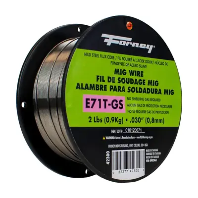 Welding Wire 0.030 In. Dia Flux Core Mild Steel MIG Wire 2 Lb Spool Self-Fluxing • $19.24