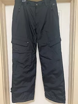 Men's SNOZU Ski Snowboard Soft Shell Waterproof Snow Insulated Pants  BLACK SZ M • $2.99