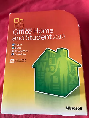 Microsoft Office Home & Student 2010 Family Pack W/Key Untested See Notes 2 Of 2 • $59.95