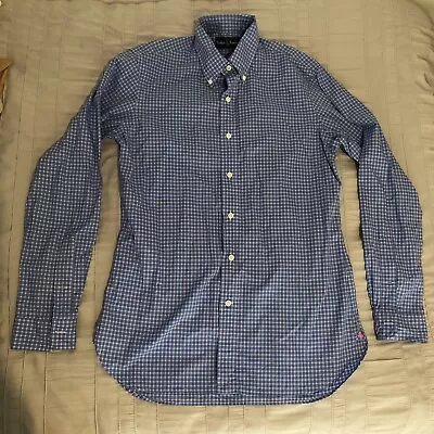 Ralph Lauren Men’s Blue Pink Checked Shirt Size M • $20