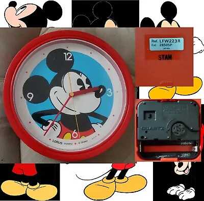 Vintage Lorus Quartz Japan Disney Mickey Mouse Clock Tested Works • $20.50