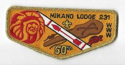 Boy Scout OA 231 Mikano Lodge 50th Anniversary Flap • $6