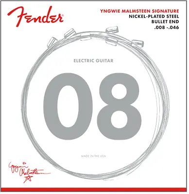 Fender Yngwie Malmsteen Signature Electric Guitar Strings SUPER LIGHT 8-46 • $19.95