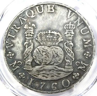 1760 Mexico Pillar Dollar 8 Reales Silver Coin (8R) - Certified PCGS XF Details • $631.75