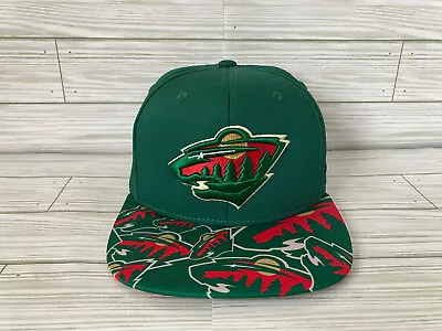 Minnesota Wild Snapback Hat - Reebok - Logo On Bill - Green • $24.99