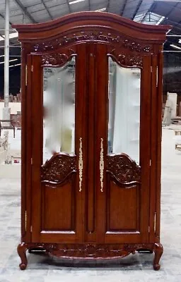 Baroque Wardrobe Wardrobe Dressing Mirror Antique Solid Vintage NEW • £818.99