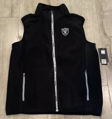 NWT NFL Team Apparel Oakland Los Angeles Las Vegas Raiders Vest Size Medium • $49.95