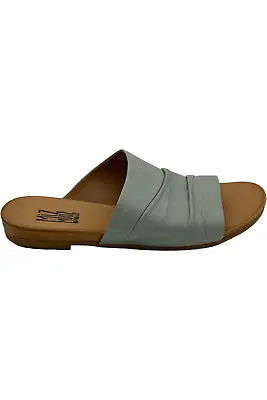 Miz Mooz Leather Slide Sandals Aria Aquamarie • $54.99