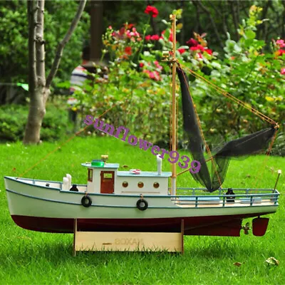 RC Model Fishing Boat NAXOS Motor Yacht - FRP Hull And Plywood Boat DIY Kit Set • $199