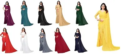 £17.27 • Buy Saree Blouse New Sari Wedding Designer Bollywood Party Wear Indian Pakistani