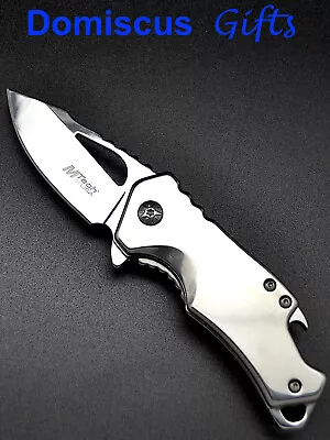 6  NEW MTech Spring Assisted MIRROR Finish Stainless POCKET KNIFE Folding Knives • $12