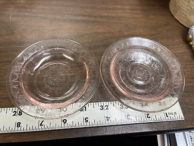 Mosser Pink Jennifer Glass Miniatures Flanged Soup Bowls • $30