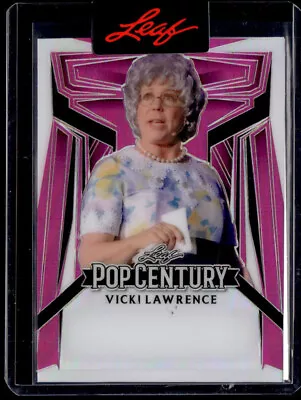 2023 Leaf Pop Century Proof Prismatic Pink Vicki Lawrence 1/1 • $9.99