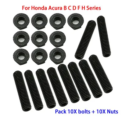 Exhaust Intake Manifold Extended Stud Bolt Kit For Honda B D Series Accord Civic • $16.49