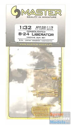 MASAM32119 1:32 Master Model B-24 Liberator Machine Gun Set • $44.59