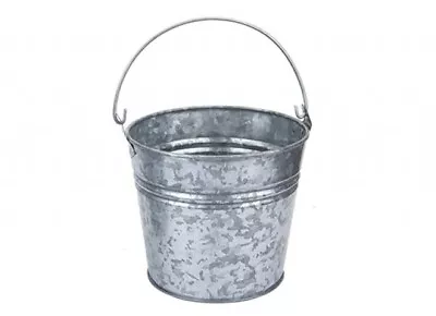 Premium Finish Galvanised Steel Bucket Plant Pot With Handle New With Tags • £9.95