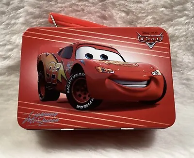 MINI Disney Lightning McQueen Metal Red “Lunch Box” In Excellent Used Condition! • $12.95