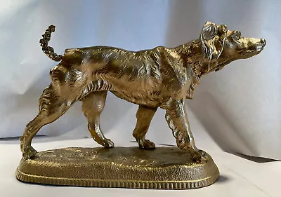 Large Antique French Cast Metal Dog/Canine Statue Attributed To Jules Moigniez • $64