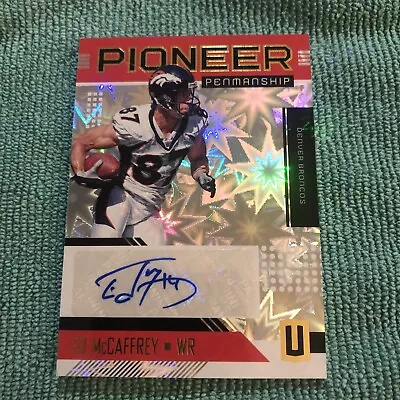 ED McCAFFREY 2018 PANINI UNPARALLELED PIONEER PENMANSHIP AUTO IMPACT 12/20 • $150