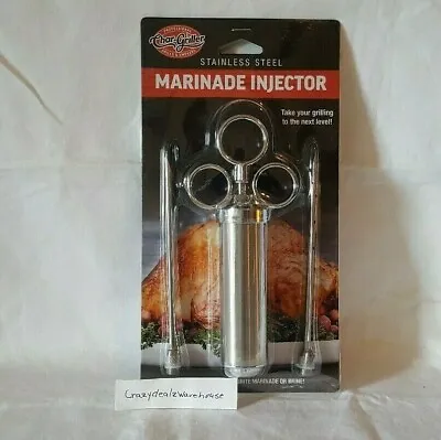 *NEW* Marinade Injector Food Stainless Steel 2 Ounce Barrel 5  Inch Needle  • $11.79