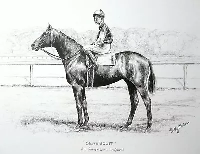 SEABISCUIT Plus FREE Bonus MAN O' WAR Print!! FREE SHIP • $17.99