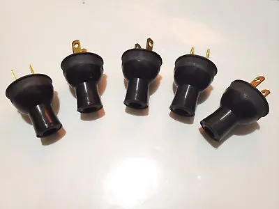 5 Pack Round Vintage Antique BLACK  Electrical Plug Lamp Cord Fan Steampunk  • $16.99