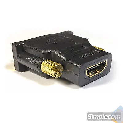$4.95 • Buy DVI Male To HDMI Female Plug Converter Adapter For HDTV