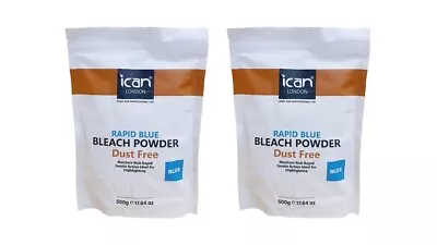 1kg Ican London Rapid Blue Dust Free Hair Bleach Powder 2x500g • £13.99