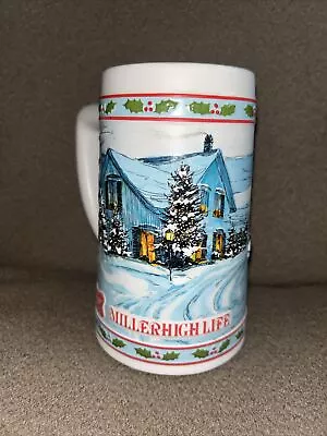 Vintage Miller High Life Limited Edition Christmas Beer Mug Stein 1984 • $8.75