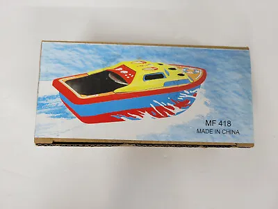 NEW Vintage MF 418  STEAM BOAT Candle Powered Tin Toy Boat • $11.99