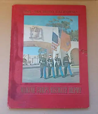 1965 Yearbook Marine Corps Recruit Depot First Battalion Platoon 162 -California • $24