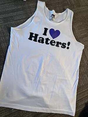 “I Love Haters” White Tank Top Merchandise DGK Size L Large • $25