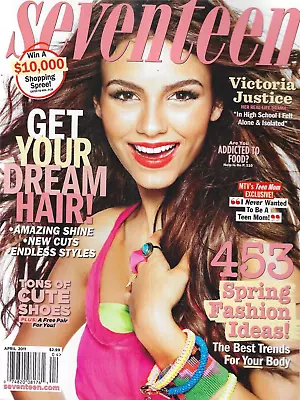 Seventeen Magazine Victoria Justice Spring Fashion Hair Tips Shoes Teen Mom 2011 • $20.66