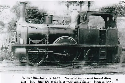 W 929 Isle Of Wight Railways - photo Of Pioneer Of Newport & Cowes Railway • £1.20