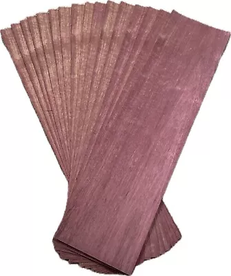 17 Pieces Of Purple Heart Veneer 1/42”x 6”x 25”  17Ft.² ￼Lot 24.3.27 • $15