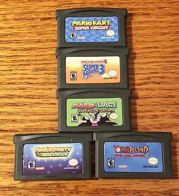 Super Mario GB/GBA/NDS Gameboy Advance Games Bundle Lot Variety Title Tested • $13.95