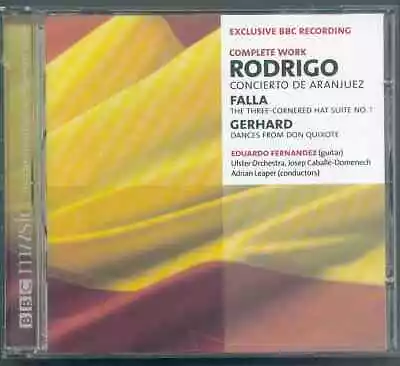 £1.50 • Buy Rodrigo: Concierto De Aranjuez + Falla: Three-cornered Hat Suite No 1 Etc/bbc Cd