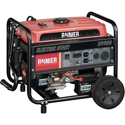 Rainier 4400 Peak Watt Portable Gas Generator With Electric Start • $299