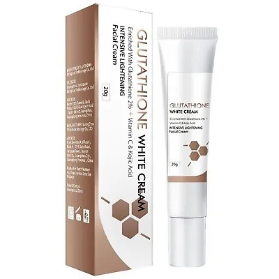 Skin Whitening Face Cream Day & Night With Glutathione Collagen Vitamins  • £4.99