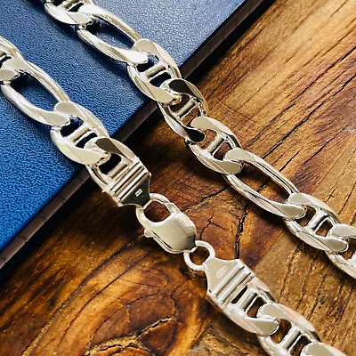 Real Solid 925 Sterling Silver Figarucci Mens Boys Chain Bracelet Or Necklace • $295.99
